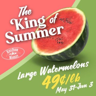 Sometimes our sales align too perfectly with the weather forcast. 😅🍉 Wear your sunscreen today, and cool down with a nice slice of watermelon. Available at all our locations until June 3rd!